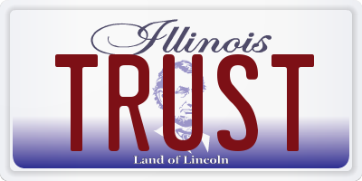 IL license plate TRUST