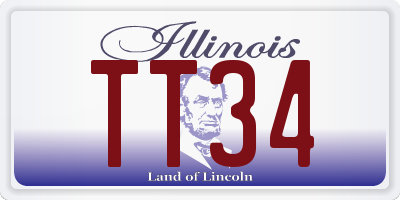 IL license plate TT34