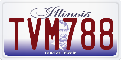 IL license plate TVM788