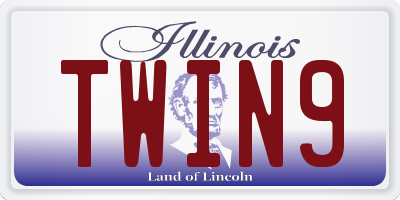 IL license plate TWIN9