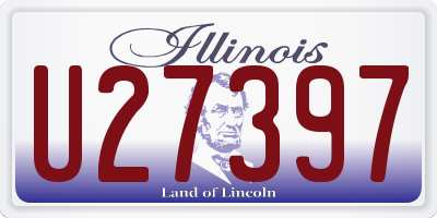 IL license plate U27397