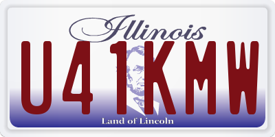 IL license plate U41KMW