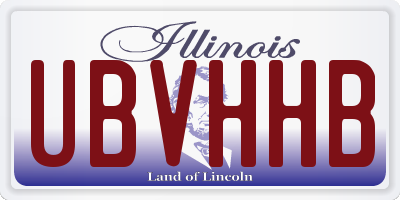 IL license plate UBVHHB