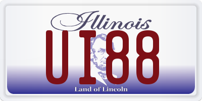 IL license plate UI88