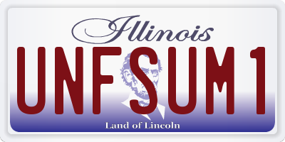 IL license plate UNFSUM1