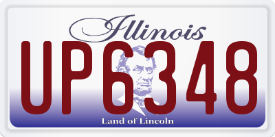 IL license plate UP6348