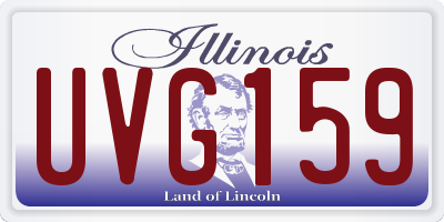 IL license plate UVG159