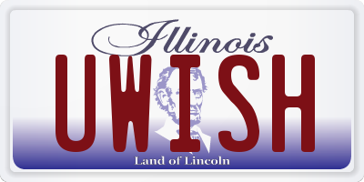 IL license plate UWISH