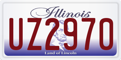 IL license plate UZ2970