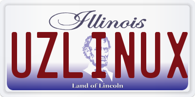 IL license plate UZLINUX