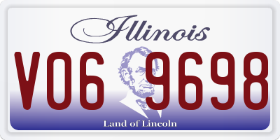 IL license plate V069698