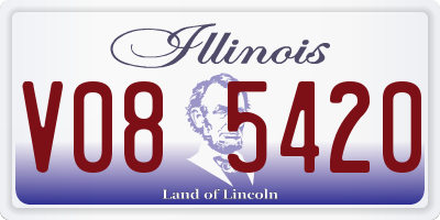 IL license plate V085420