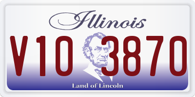 IL license plate V103870