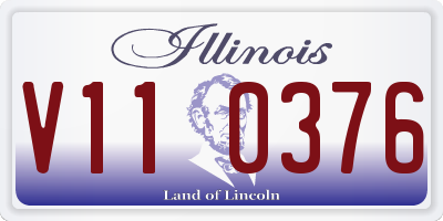 IL license plate V110376