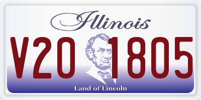 IL license plate V201805