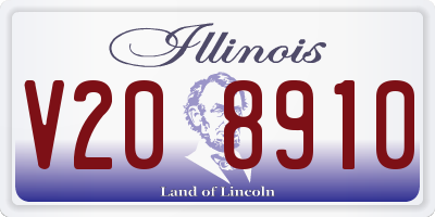 IL license plate V208910