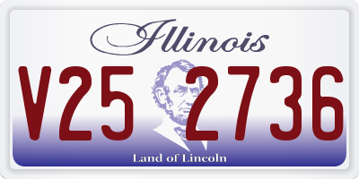 IL license plate V252736