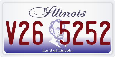 IL license plate V265252