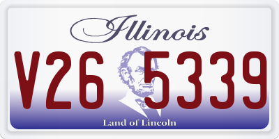 IL license plate V265339