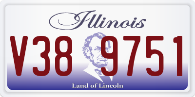 IL license plate V389751