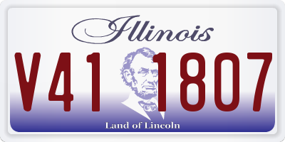 IL license plate V411807