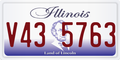 IL license plate V435763
