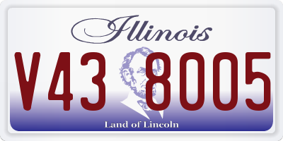 IL license plate V438005