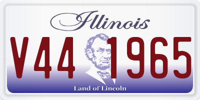 IL license plate V441965