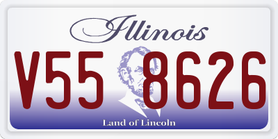 IL license plate V558626