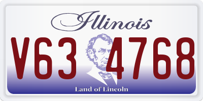 IL license plate V634768