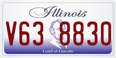 IL license plate V638830