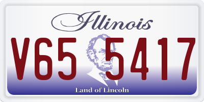 IL license plate V655417