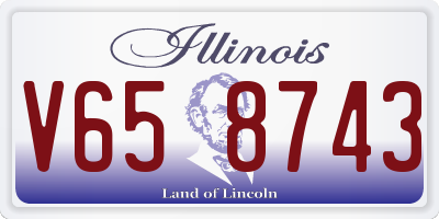 IL license plate V658743