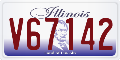 IL license plate V67142