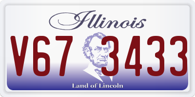 IL license plate V673433