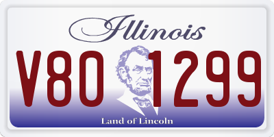 IL license plate V801299