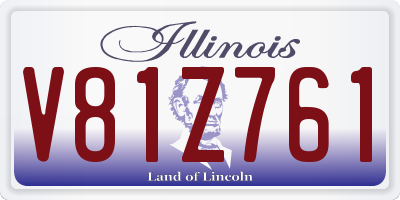 IL license plate V81Z761