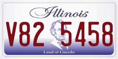 IL license plate V825458