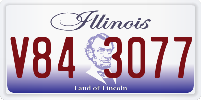 IL license plate V843077