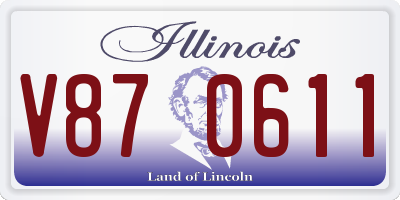 IL license plate V870611