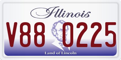 IL license plate V880225