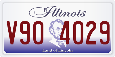 IL license plate V904029