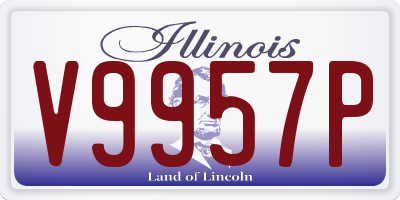 IL license plate V9957P