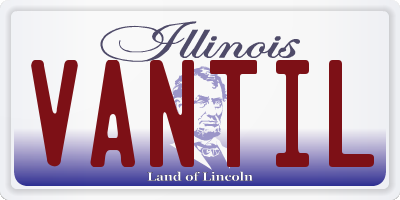 IL license plate VANTIL