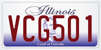 IL license plate VCG501