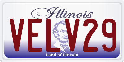 IL license plate VELV29