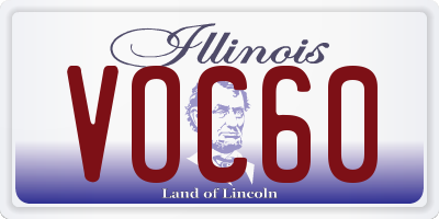 IL license plate VOC60