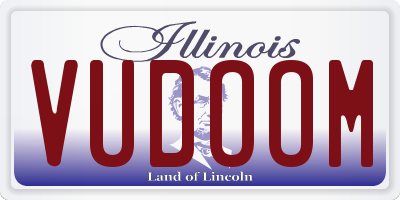 IL license plate VUDOOM
