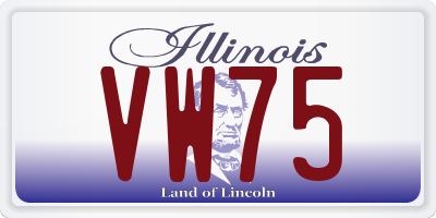 IL license plate VW75