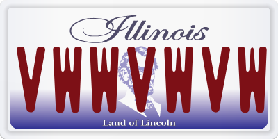 IL license plate VWWVWVW